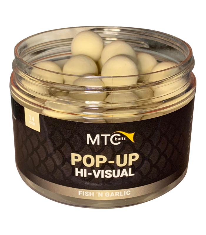 MTC Fish "n Garlic Pop Up Hi-Visual 12mm
