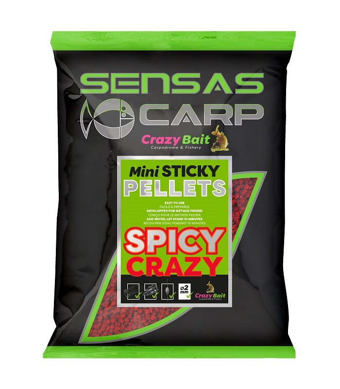Sensas Mini Sticky Pellets Spicy Crazy 2mm 700gr