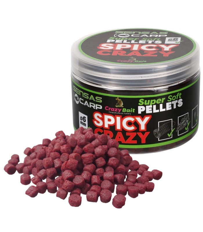 Sensas Super Soft Pellets Spicy Crazy 6mm
