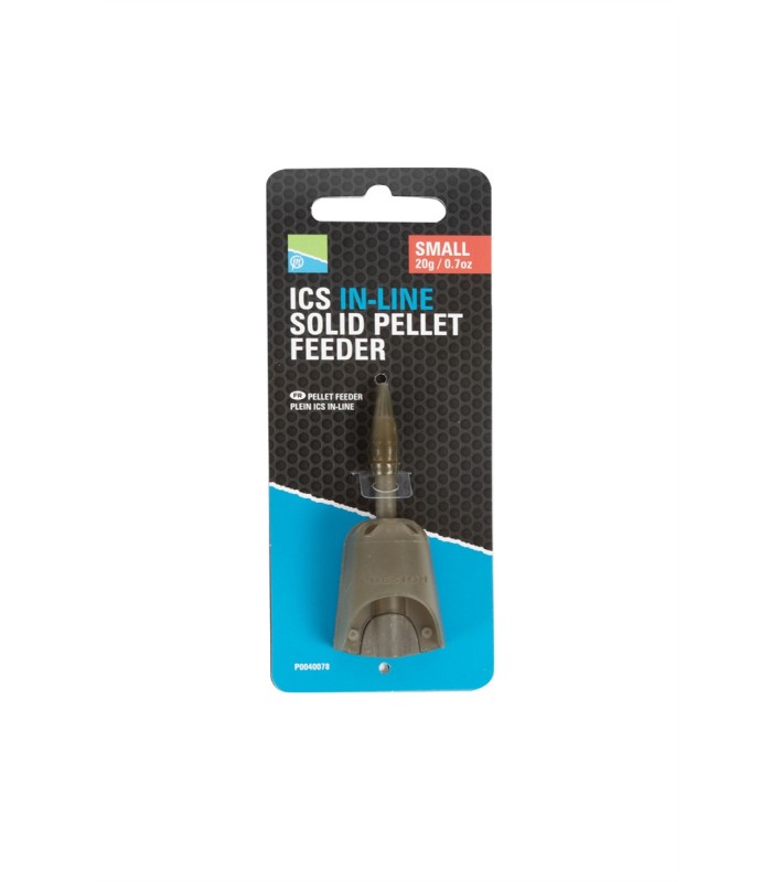 PRESTON ICS IN-LINE SOLID PELLET FEEDER small 45gr