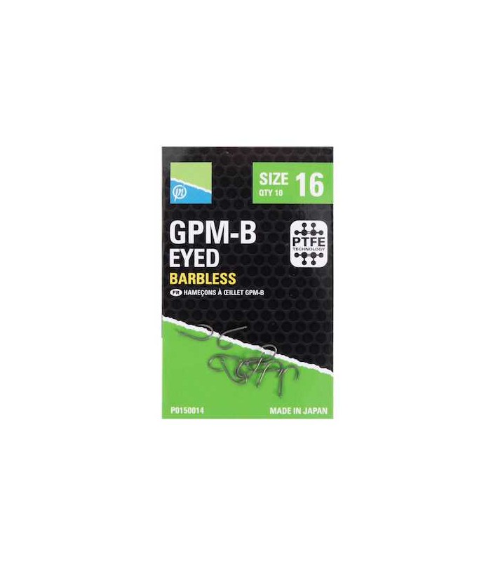 PRESTON GPM-B EYED size 14 BARBLESS