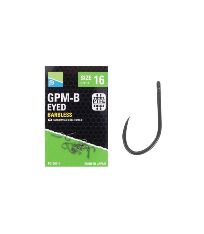 PRESTON GPM-B EYED size 14 BARBLESS