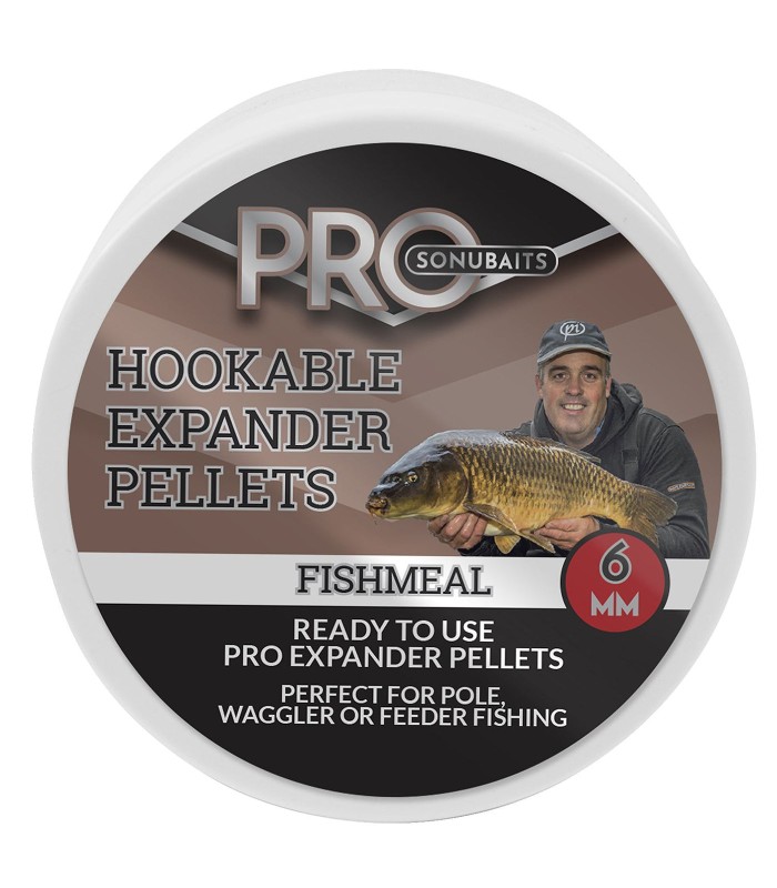 SONUBAITS PRO HOOKABLE EXPANDER PELLETS fishmeal 6mm