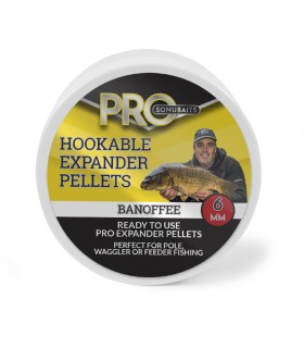SONUBAITS PRO HOOKABLE EXPANDER PELLETS banoffee 6mm