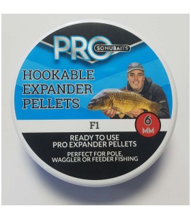 SONUBAITS PRO HOOKABLE EXPANDER PELLETS F1 6mm