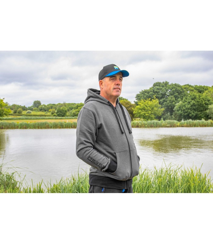 Preston Grey Zip Hoodie tg.XXL