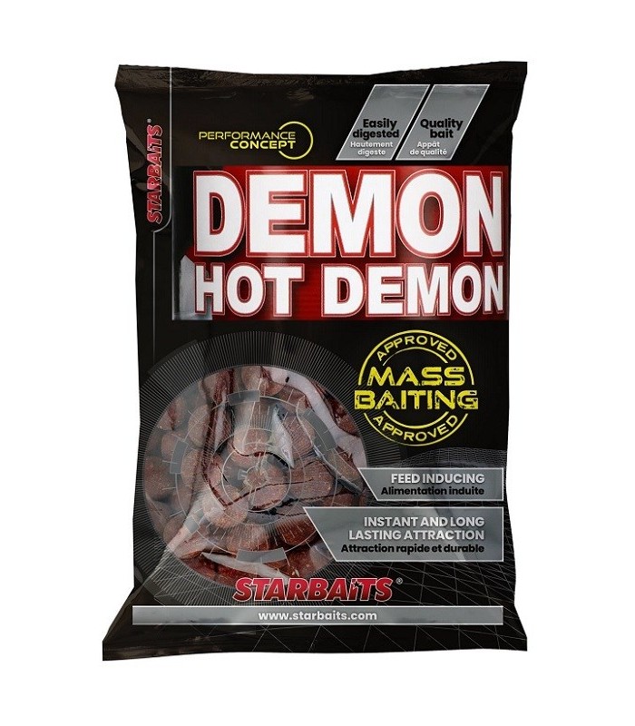 Starbaits Hot Demon Boiles Mass Baiting 14mm 3Kg