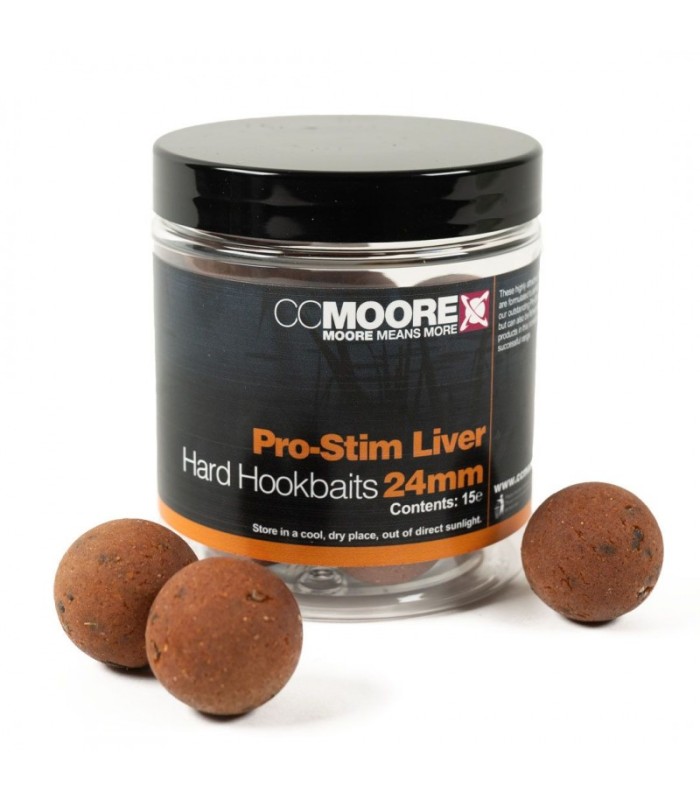 CCMoore Pro-Stim Liver Hard Hookbaits 24mm