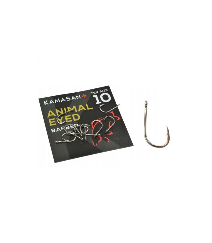 Kamasan Animal Hooks Eyed Barbed size: 12
