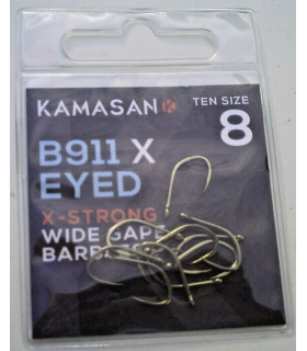 Kamasan Hooks B911 Eyed X-Strong size: 08