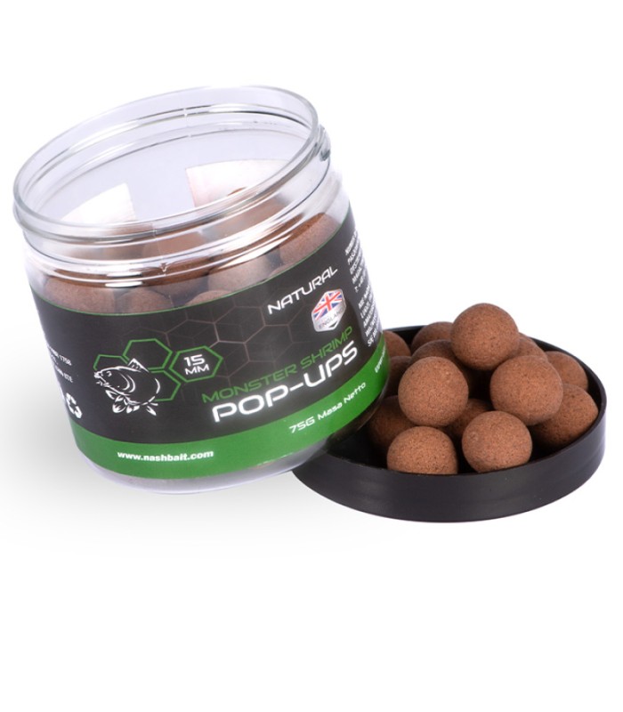 Nash Monster Shrimp Pop Up 15mm Natural