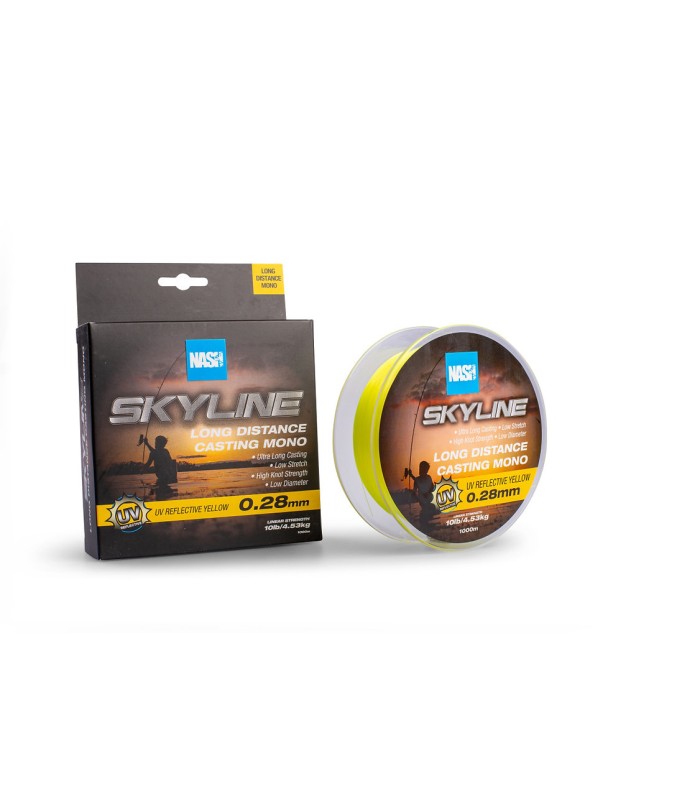 Nash Skyline Mono UV Yellow 0,28mm 1000mt