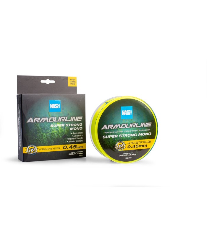 Nash Armourline Super Strong Mono UV Yellow 45mm 1000mt