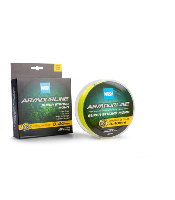 Nash Armourline Super Strong Mono UV Yellow 40mm 1000mt