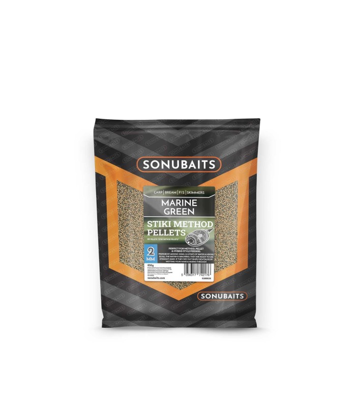Sonubaits Stiki Marine Green Method Pellets 2mm