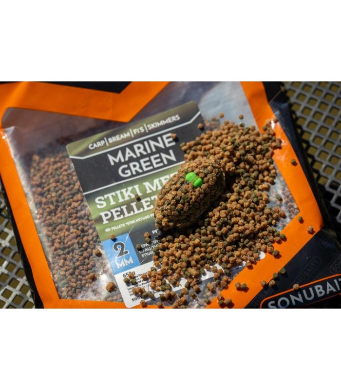 Sonubaits Stiki Marine Green Method Pellets 2mm