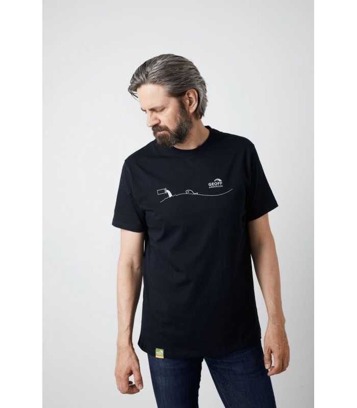 Geoff Anderson Organic T-Shirt Pollution Black tg.XL