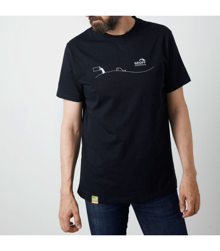 Geoff Anderson Organic T-Shirt Pollution Black tg.XL
