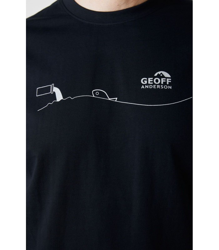 Geoff Anderson Organic T-Shirt Pollution Black tg.XL