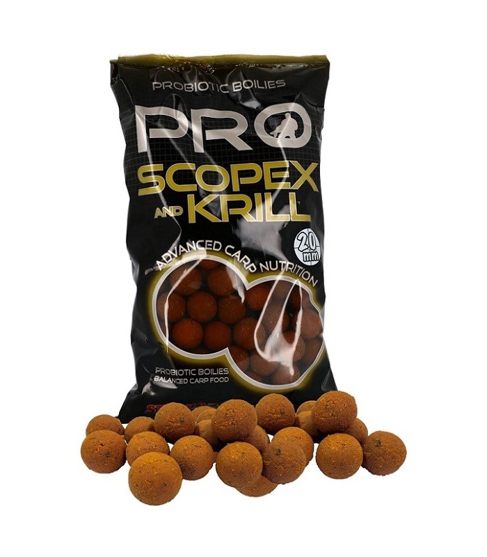 Starbaits Pro Scopex Krill Boiles 24mm 800gr