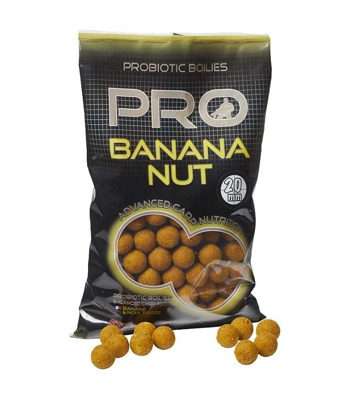 Starbaits Pro Banana Nut Boiles 20mm 800gr