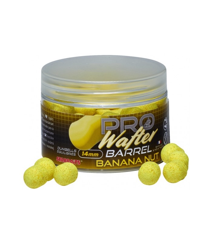 Starbaits Pro Banana Nut Wafter Barrel 14mm 50gr