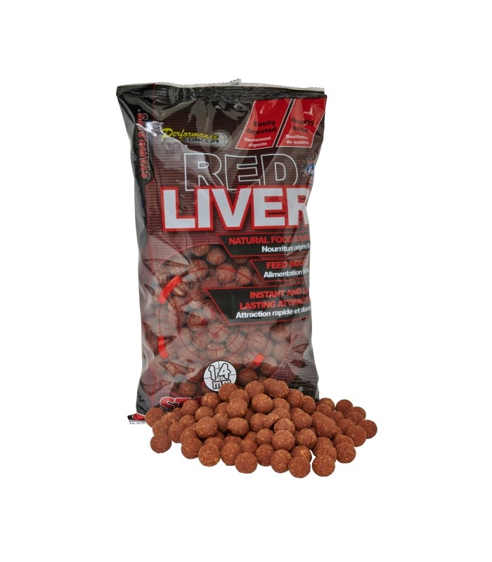 Starbaits PC Red Liver Boiles 10mm 1kg