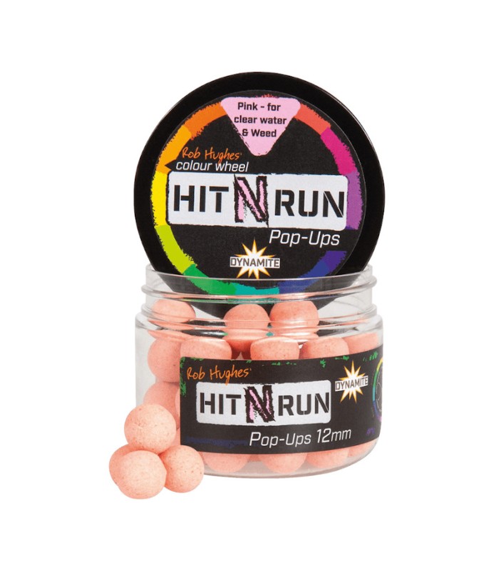 Dynamite Baits Hit n" Run Pop Ups Pink 12mm