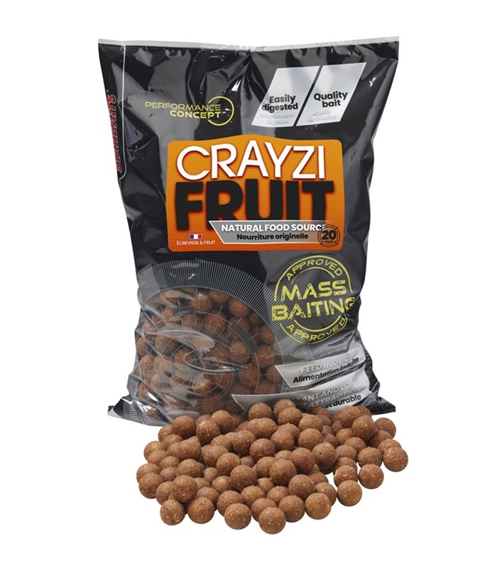 Starbaits Boiles Mass Baiting Crayzi Fruit 20mm 3kg