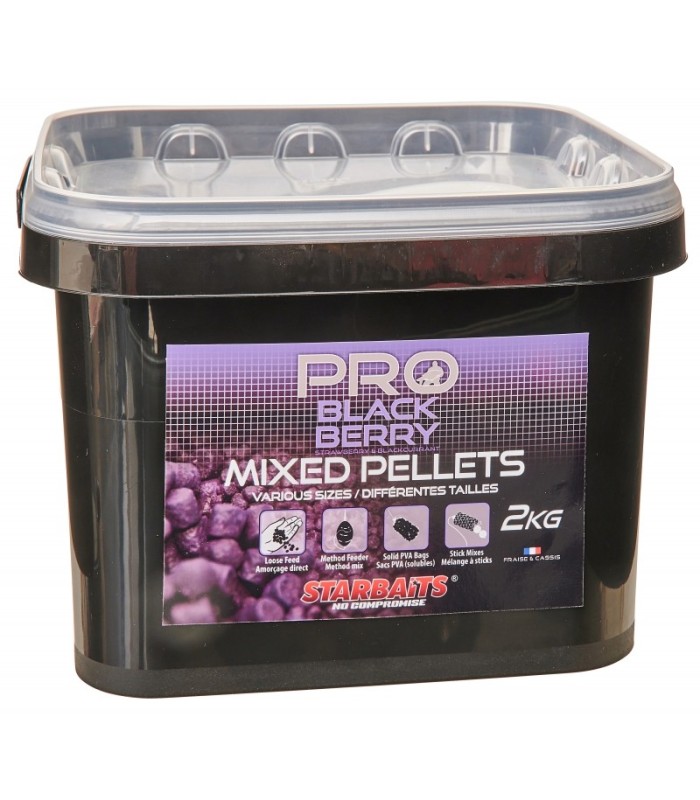 Starbaits Pro Blackberry Pellets Mixed 2kg