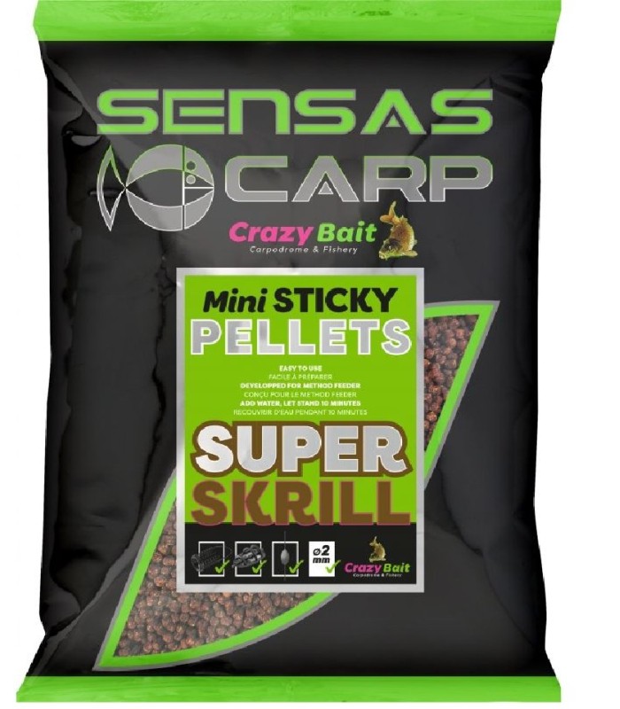 Sensas Mini Sticky Pellets Super Krill 2mm 700gr