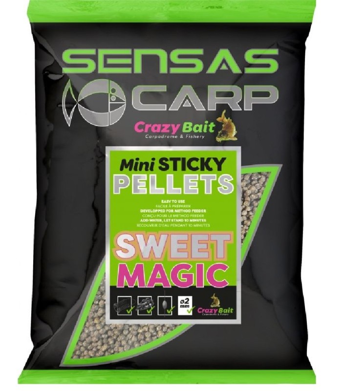 Sensas Mini Sticky Pellets Sweet Magic 2mm 700gr