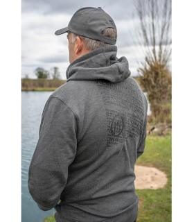 Preston Grey/Black Zip Hoodie tg.M