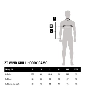 Nash ZT Wind Chill Hoody Camo tg.XXL
