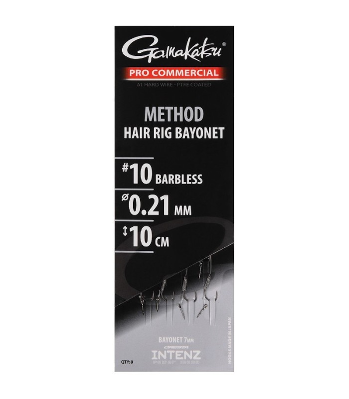 Gamakatsu Pro Com Method Bait Bayonet Barbless Hair Rig 10cm N°12