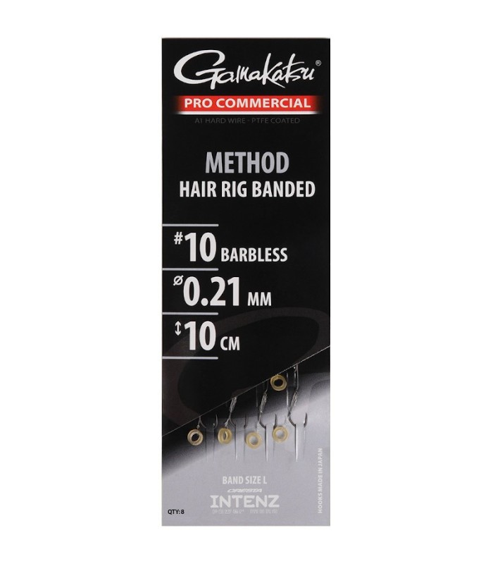 Gamakatsu Pro Com Method Bait Band Barbless Hair Rig 10cm N°16