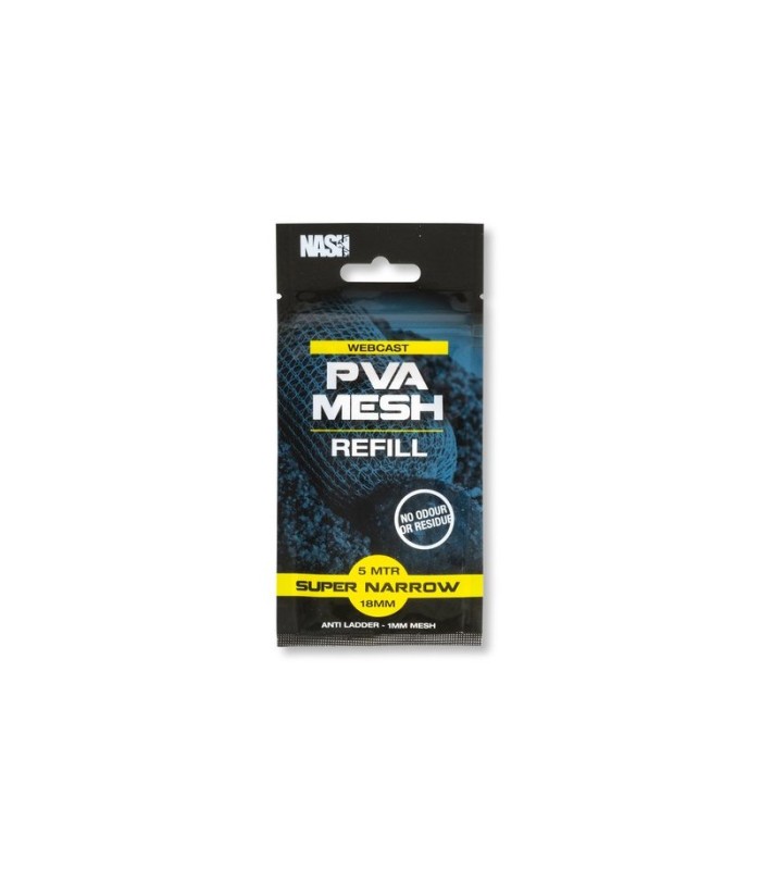 Nash Webcast PVA Mesh Refill Super Narrow 18mm