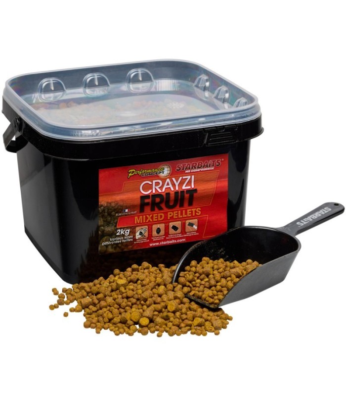 Starbaits PC Crayzi Fruit Pellets Mixed 2kg
