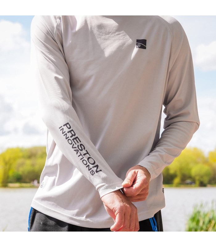 Preston Grey Performance Sun UPF-40 tg.M