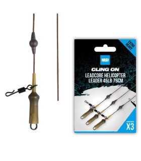 Nash Ready Tied Helicopter Leader 45lb 75cm