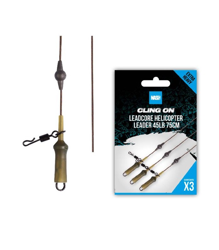 Nash Ready Tied Helicopter Leader 45lb 75cm