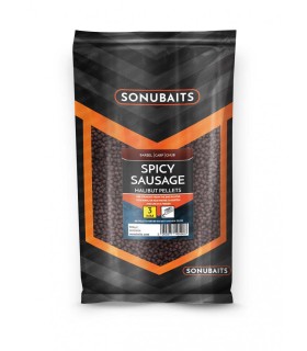 Sonubaits Spicy Sausage Halibut Pellet 4mm 900gr
