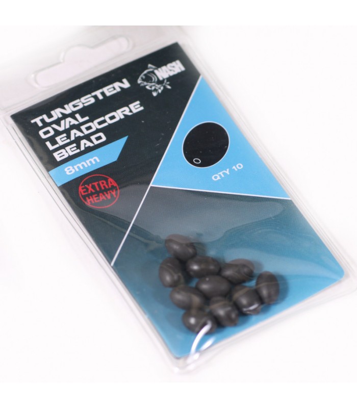 Nash Tungsten Oval Leadcore Bead 8mm