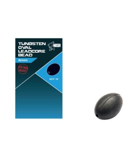Nash Tungsten Oval Leadcore Bead 8mm