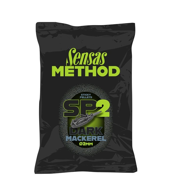 Sensas Method Sticky Pellets Dark Mackerel 2mm