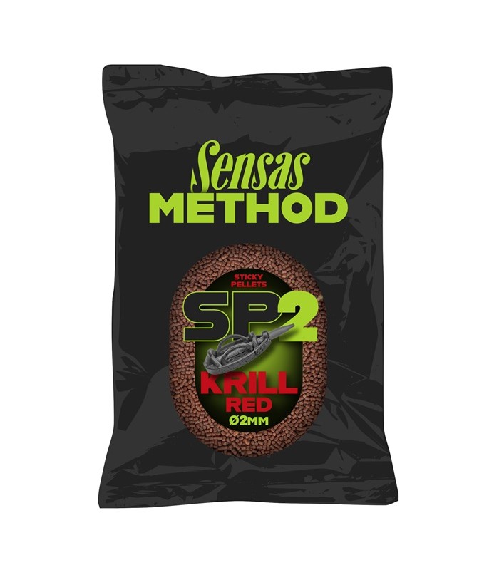 Sensas Method Sticky Pellets Red Krill 2mm