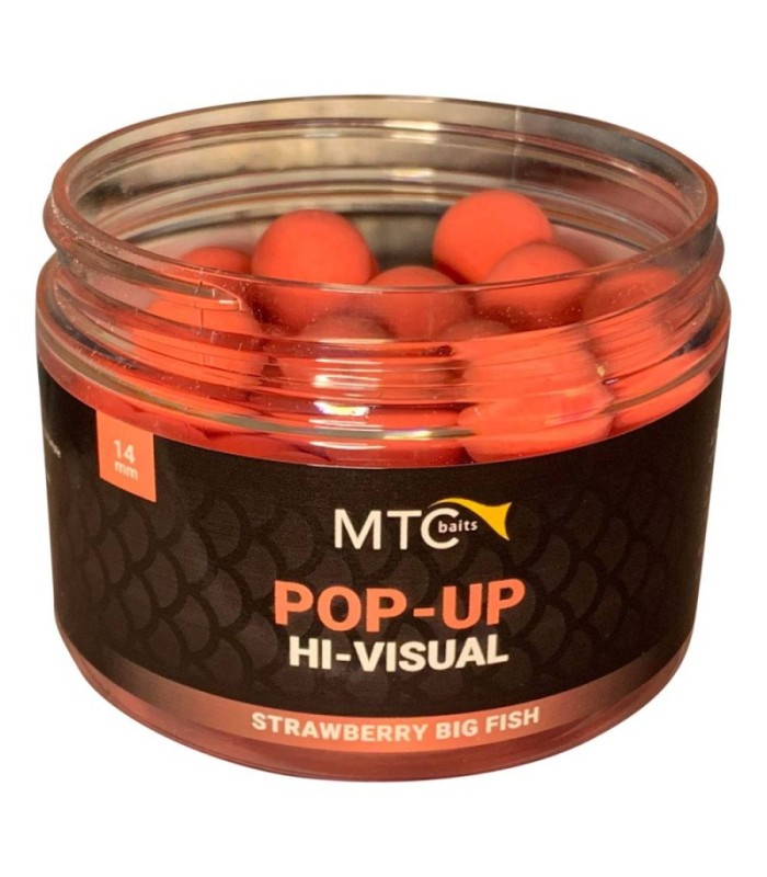 MTC Pop Up Hi-Visual Strawberry Big Fish 14mm