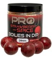 Starbaits Pro Strawberry Spice Boiles in Dip 24mm