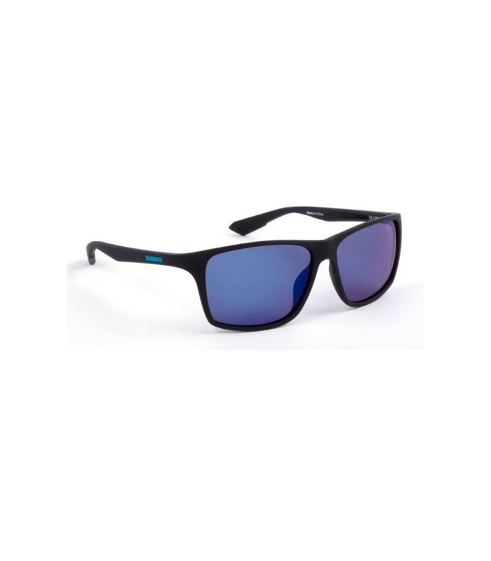 Shimano Eyewear Technium Matte Black & Blue Mirror