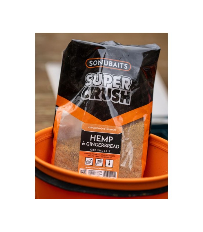 Sonubaits Supercrush Hemp & Gingerbread Groundbait 2 kg